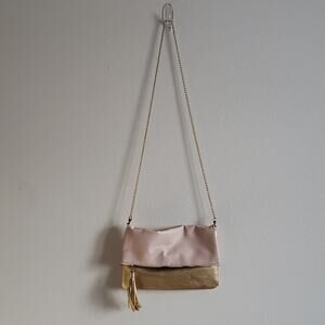 H&M Pink and Gold Crossbody Bag / Clutch